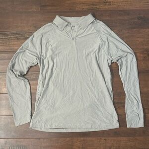 Rhone Long Sleeve Polo (Grey)